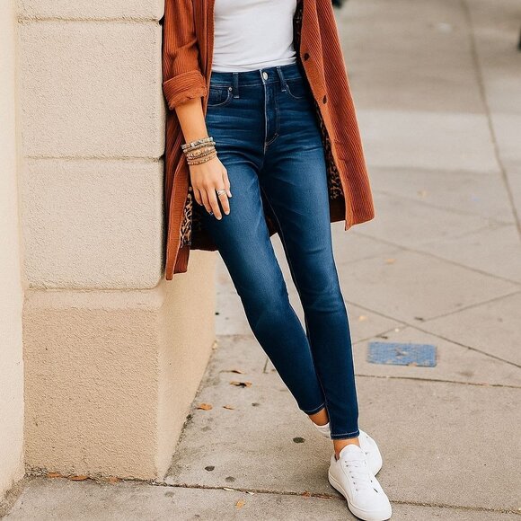 American Eagle 4 Jeans Denim 2014 Vintage Skinny Slim Long Pants AEO Dark Wash - Picture 1 of 16